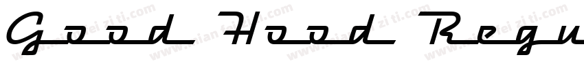 Good Hood Regular字体转换